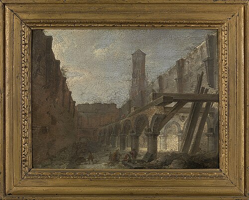 Afbraak van de Waterhalle in Brugge, 1787, 
