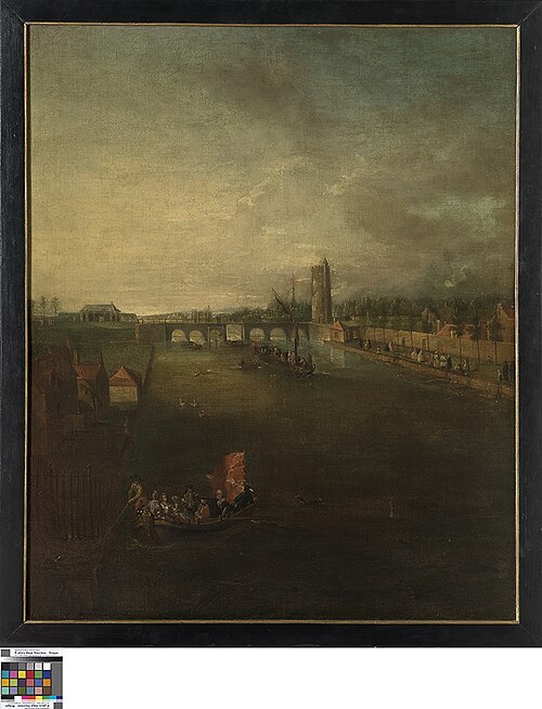 Het Minnewater in Brugge, 1701, 