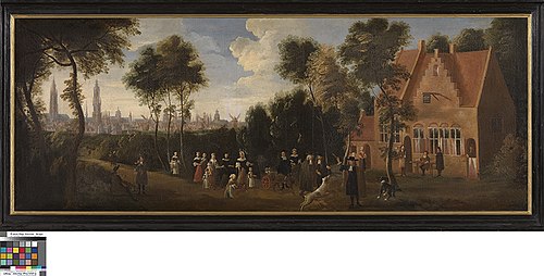 Gezicht op Brugge vanuit Sint-Kruis, 1681, 