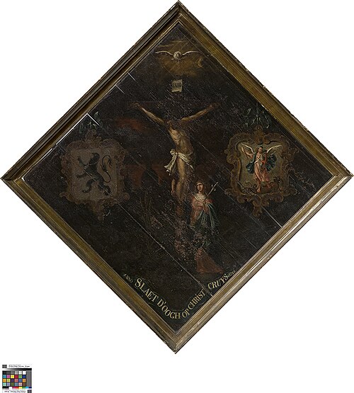 Wapenbord van de rederijkerskamer Kunst en Eendracht, 1751, 
