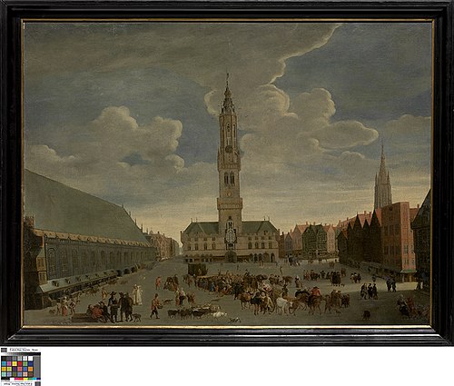 De Markt in Brugge, 1681, 