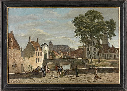 Ingang van het Begijnhof in Brugge, 1801, 