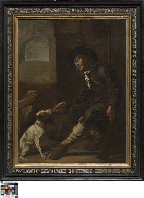 Jager met hond, 1651, 