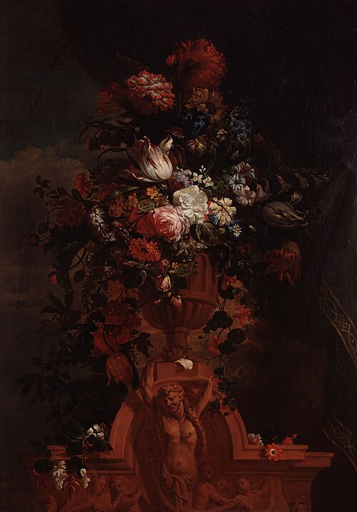 Flowerpiece with atlas, 1700, 