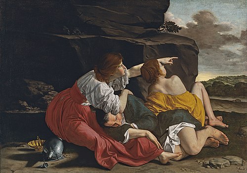 Loth et ses filles., 1622, 