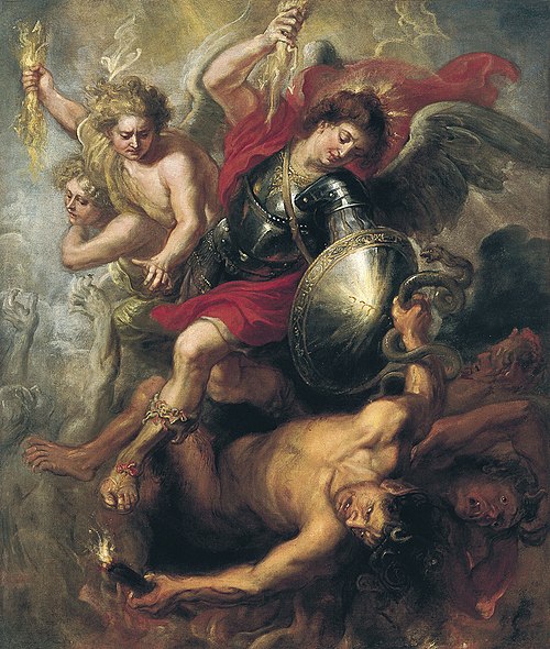 Saint Michael expelling Lucifer and the Rebellious Angels, 1622, 