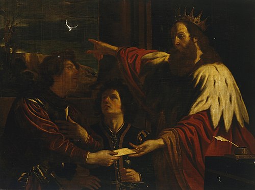 David sends Uriah to Yoav (copy), 1650, 