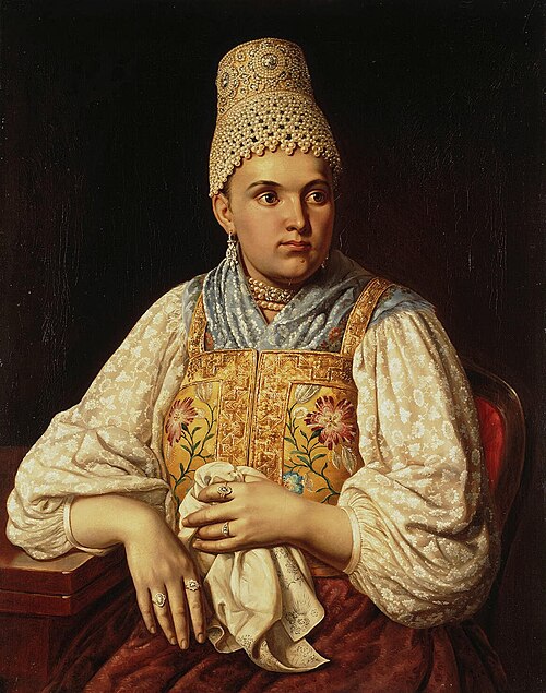 Portrait of Anna Filatova, a Merchant's Wife, 1840, 