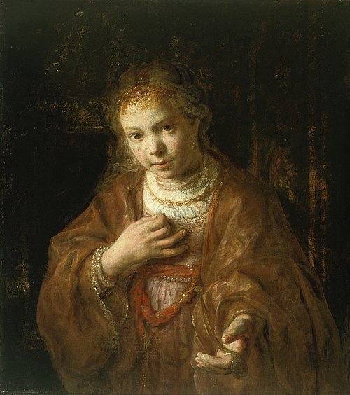 Girl with a medal, 1645, 