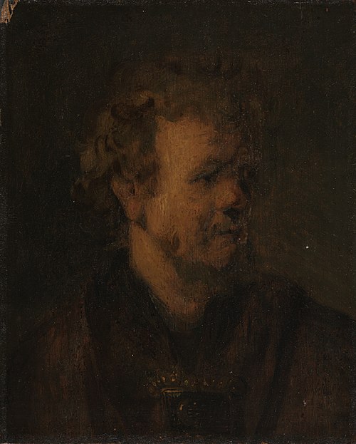 Study of the head a man, 1645, 