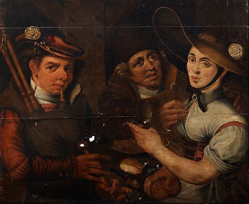 Bagpiper and Girl, 1686, 