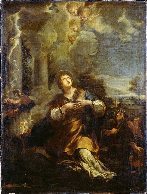Saint Martina calling down Lightning on the Idol, 1650, 