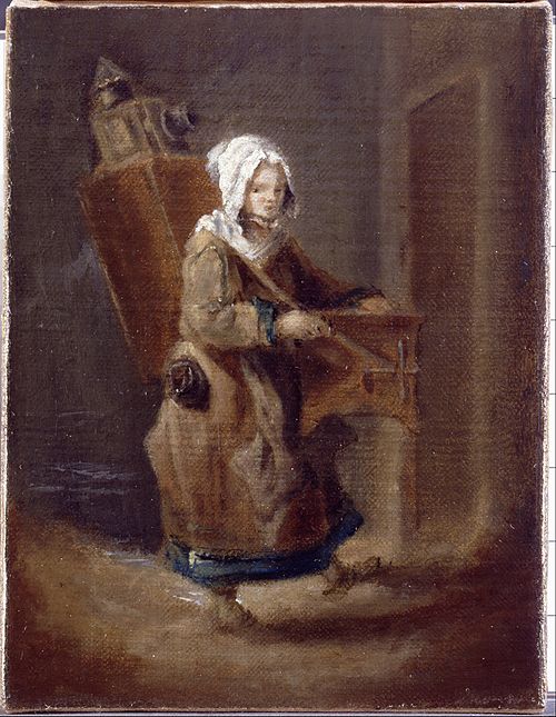 Girl with a Magic Lantern, 1750, 