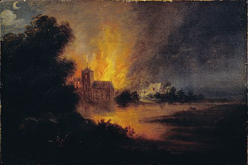 A Village on Fire, 1650, 