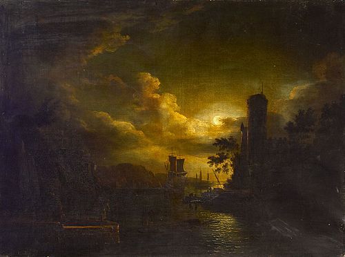 Coast Scene by Moonlight, 1812, 