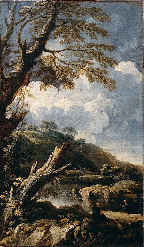 Monks Fishing, 1650, 