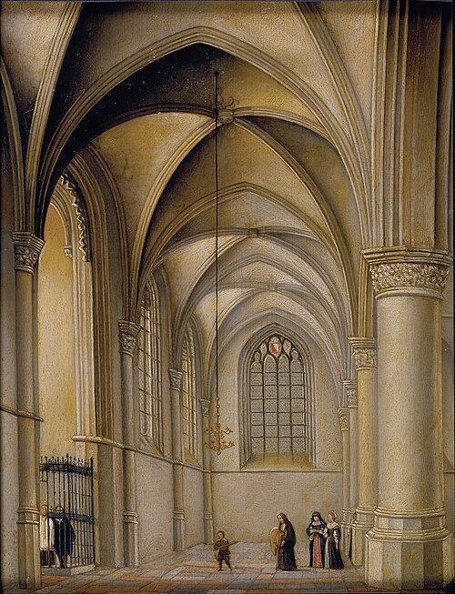 South Aisle of the Church of St Bavo, Haarlem, 1650, 