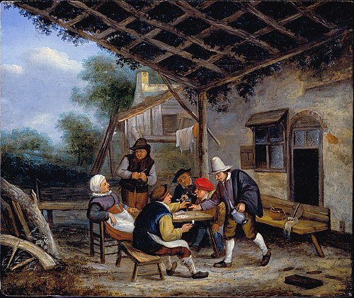 Peasants drinking, 1676, 