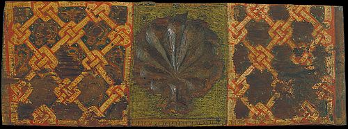 Coffered ceiling panel with palm leaf and interlacing motifs, 1300, 