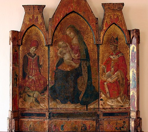 Madonna col Bambino tra i santi Vito e Castrense, 1460, 