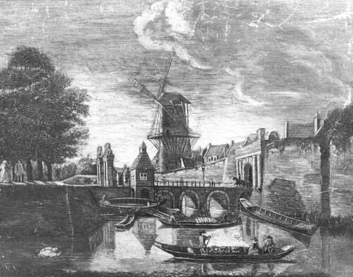 De Tolsteegpoort met omgeving te Utrecht, 1760, 