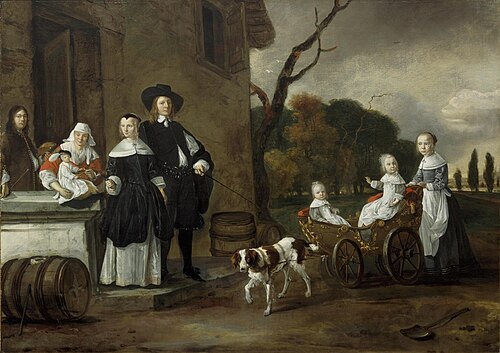 Portrait of the Van Wijkersloot family, 1650, 