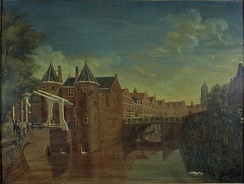 De Weerdpoort met de Zandbrug te Utrecht, 1775, 