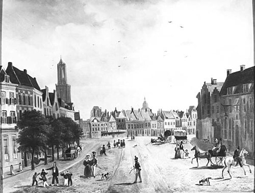De Neude te Utrecht, 1830, 