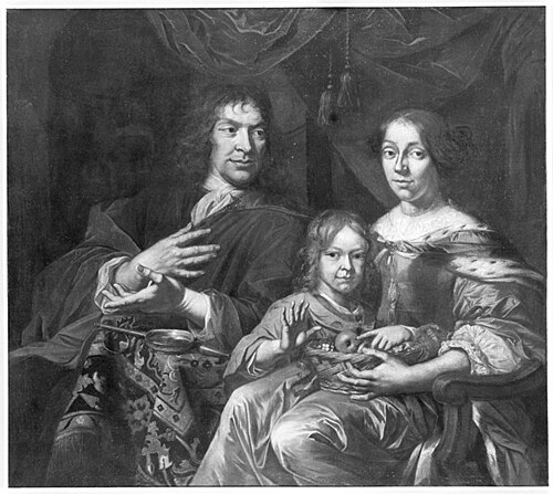 Portret van een familie, 1660, 