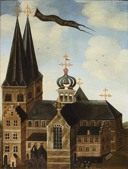 The Sint Salvatorkerk or Oudmunsterkerk in Utrecht, 1630, 