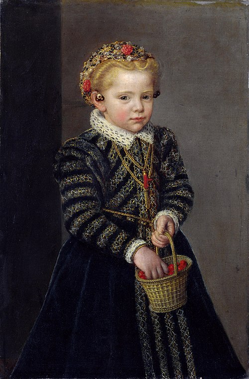 Little Girl with a Basket of Cherries, 1577, 