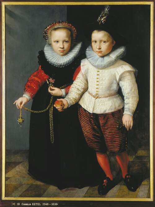 Double Portrait of a Brother and Sister, 1600, 