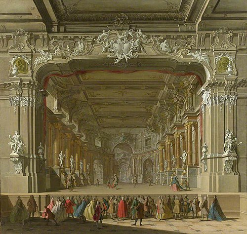 The Interior of a Theatre, 1725, 