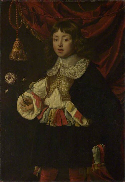 Portrait of a Boy holding a Rose, 1660, 