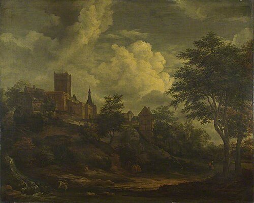 A Castle on a Hill by a River, 1675, 