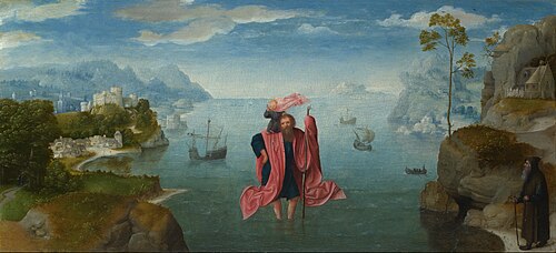 Saint Christopher carrying the Infant Christ, 1550, 