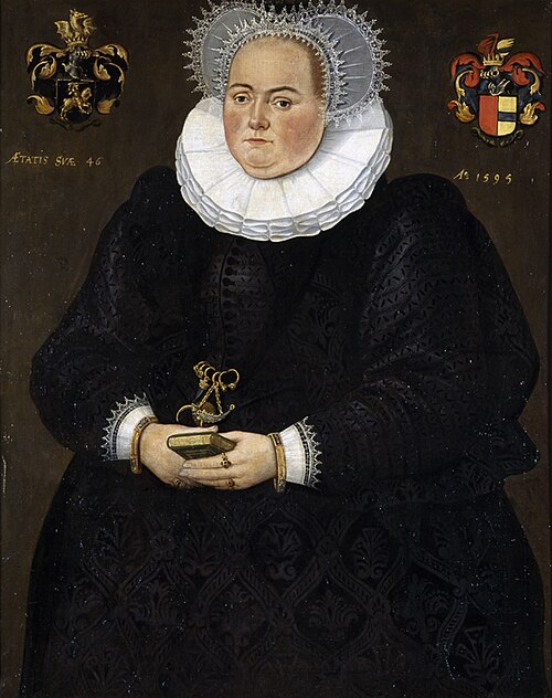 Portrait of Johanna Elisabeth Ripperda, 1595, 