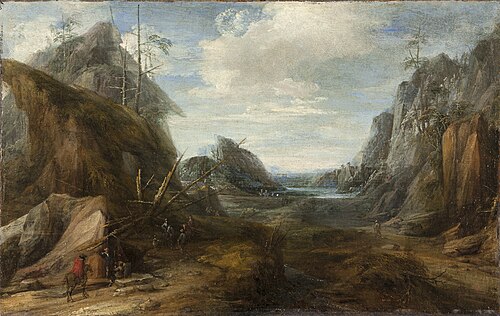 Rotsachtig landschap, 1609, 