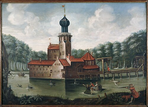 De borg Ewsum bij Middelstum, 1730, 