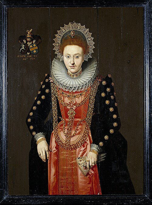 Portrait of Josina Manninga tho Lutzborg, 1611, 