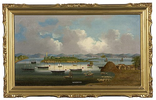 Gezicht op Whampoa, 1850, 