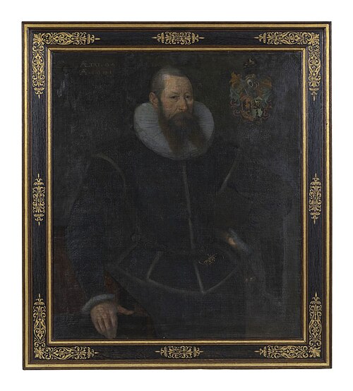 Portrait of Gerbrand Ornia, husband of Titia Tritzum, 1601, 