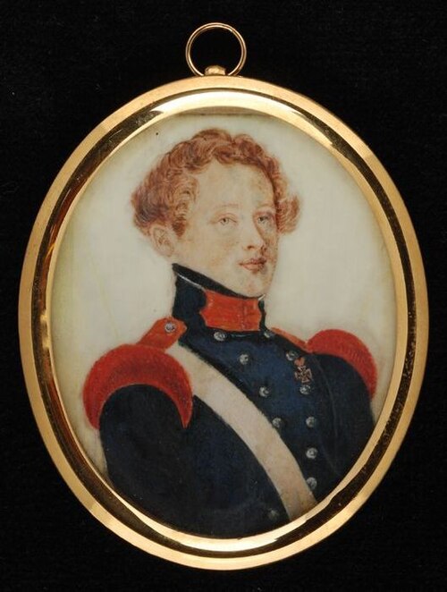 Portretminiatuur van J. Hendriksen, 1830, 