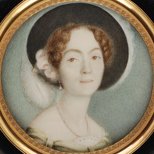 Miniature portrait of Cecile Catherine van Hogendorp-Olivier, 1825, 