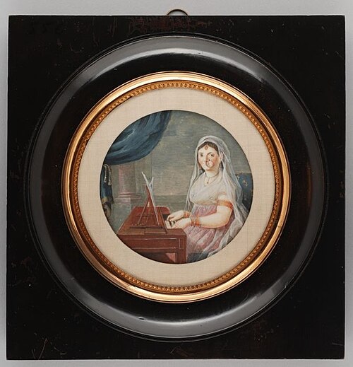 Portretminiatuur van Margaretha Elisabeth Bartlo, 1800, 