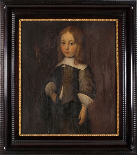 Portret van Gerrolt van Burmania op vierjarige leeftijd, 1655, 