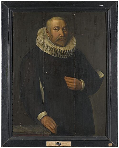 Portrait of Viglius Zuichemius van Aytta (..-1635), echtgenoot van Focckel Ruurtsdr. van Roorda, 1639, 