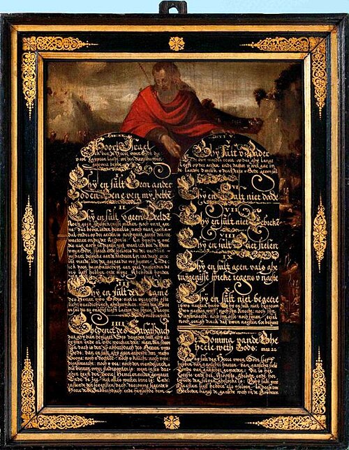 Mozes met de wetstafelen, 1644, 