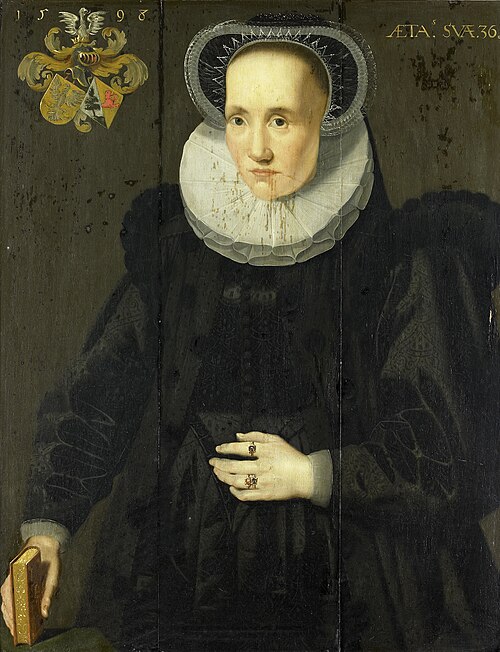 Portrait of Tientje (Tinthie) van Idsaerda, 1598, 