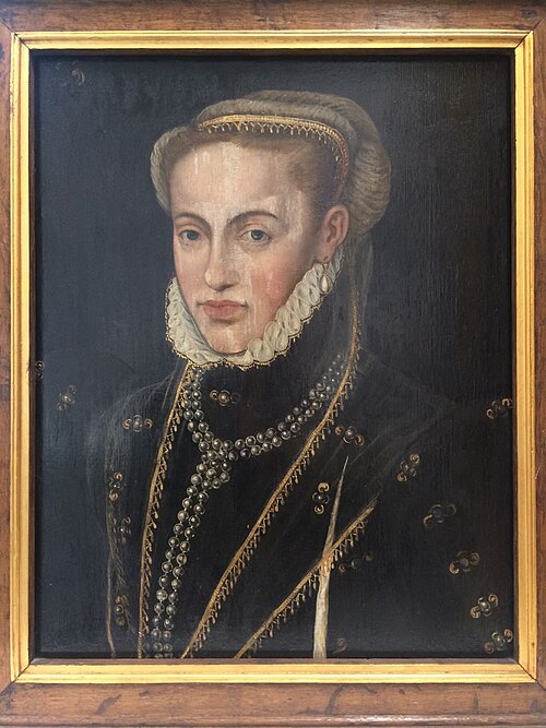 Portret van Margaretha van Parma, 1550, 